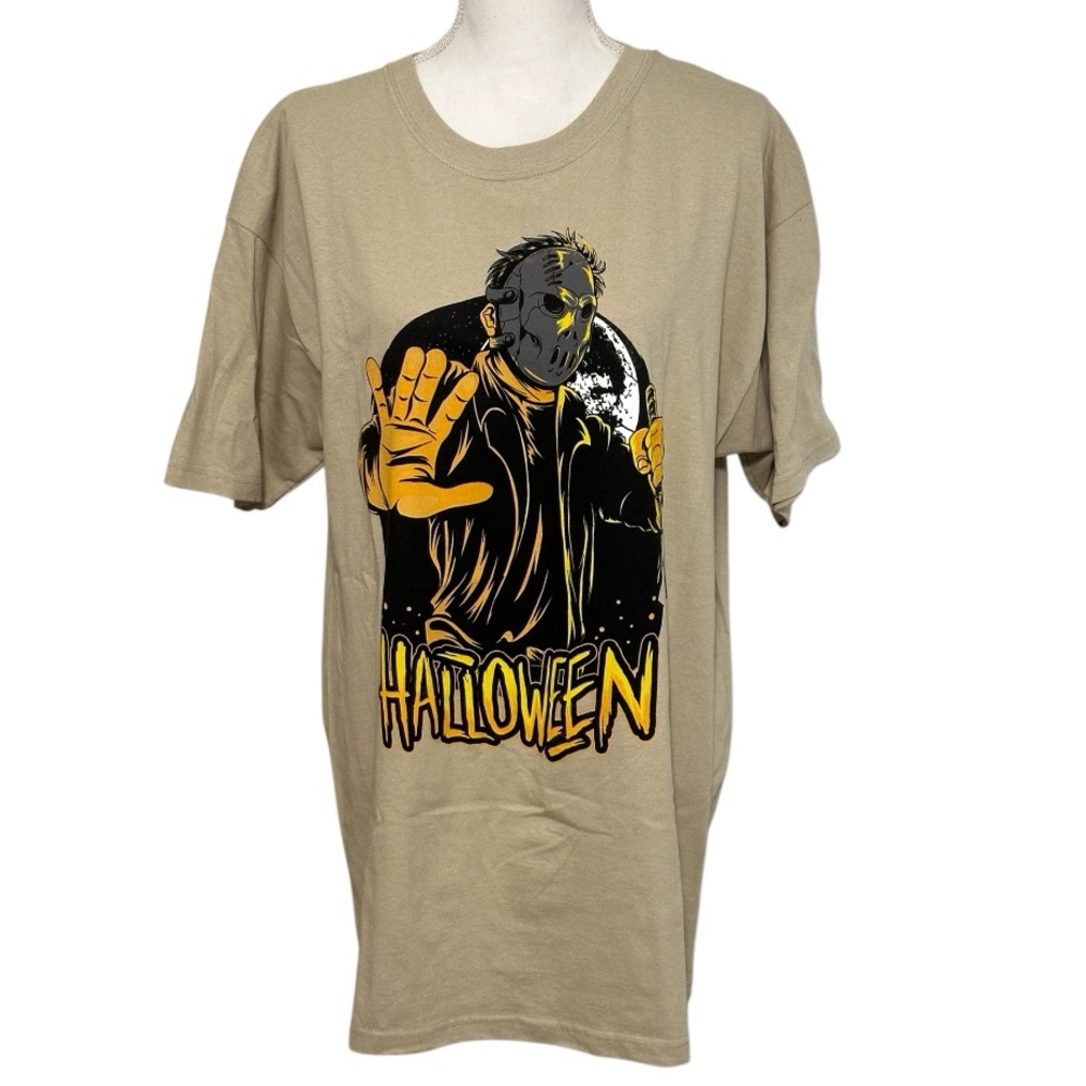 Fashion Nova Brooklyn Vertical Tan Michael Myers Halloween Unisex Tshirt NWOT